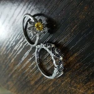 Two silver rings